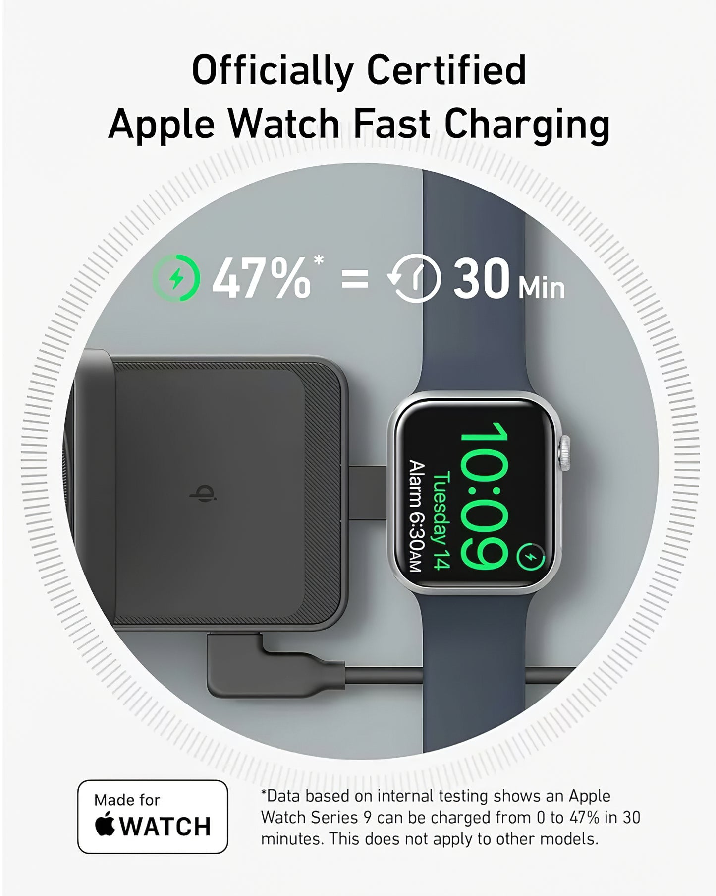 Anker MagGo 3in1, 15W, 1.67A, черен B2557311