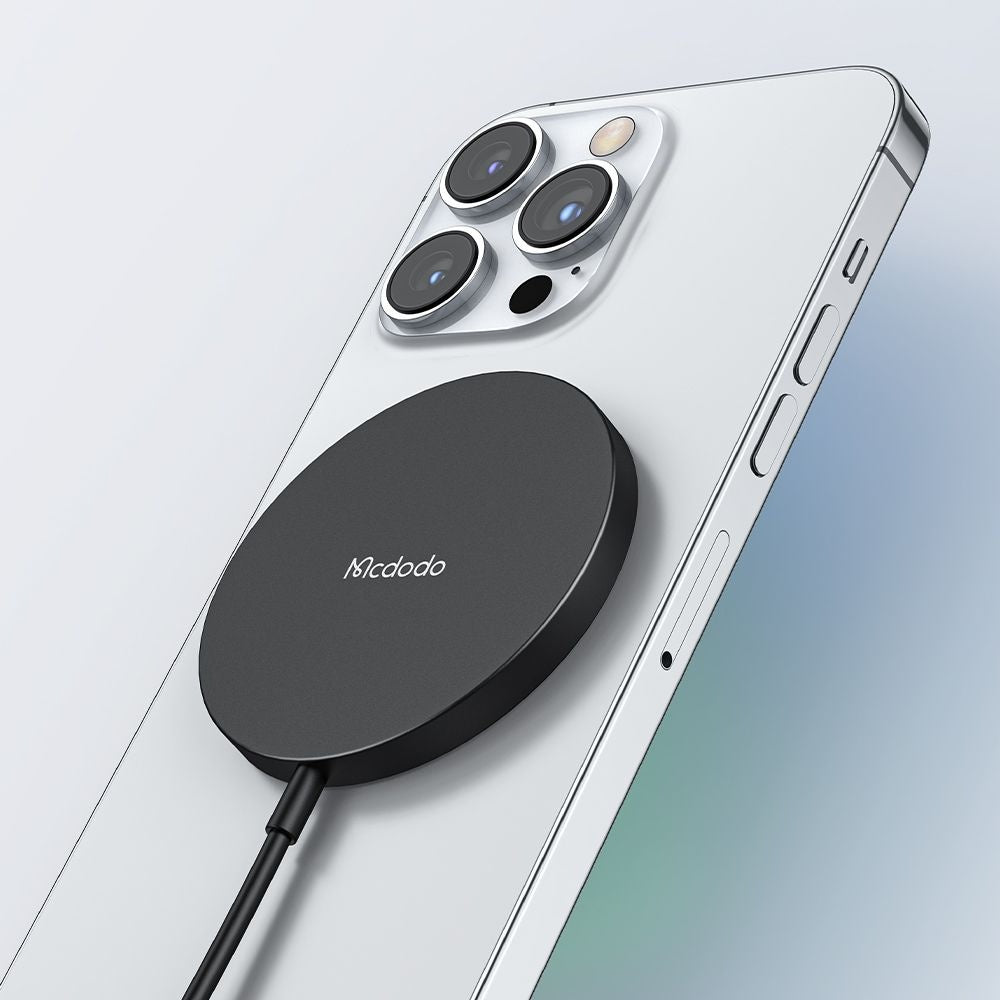 Безжично зарядно устройство за мрежа McDodo CH-4360 Moon, 15W, 1.67A, Черно