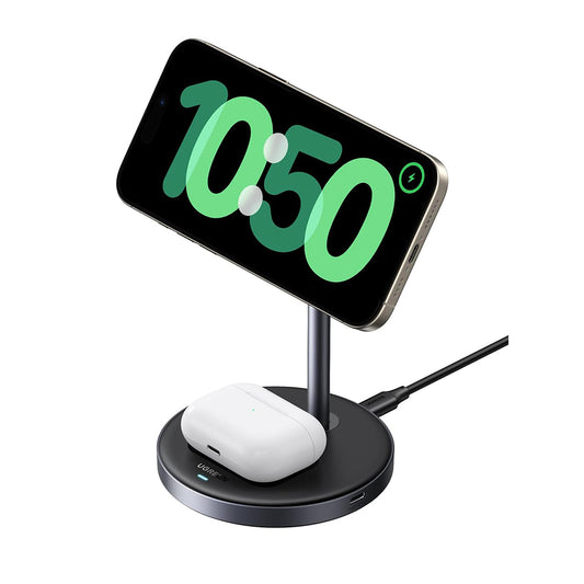 Безжично зарядно устройство за мрежа UGREEN W710 3в1, 20W, 1.67A, 1 x USB-C, Черно