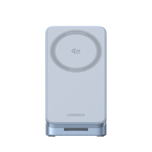 Безжично зарядно устройство UGREEN W757 (65901) 3в1, 25W, Синьо