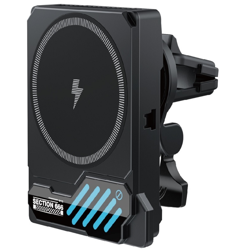 Безжично зарядно за автомобил XO Design SL14, 25 W, черно