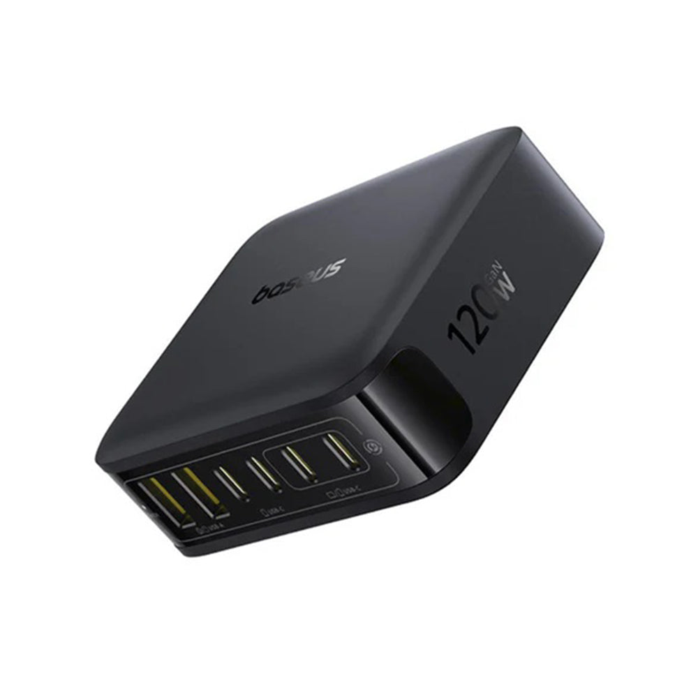 Зарядно устройство Baseus EnerFill FH21, 120W, 3.25A, 2 x USB-A - 4 x USB-C, Черно E0120T00