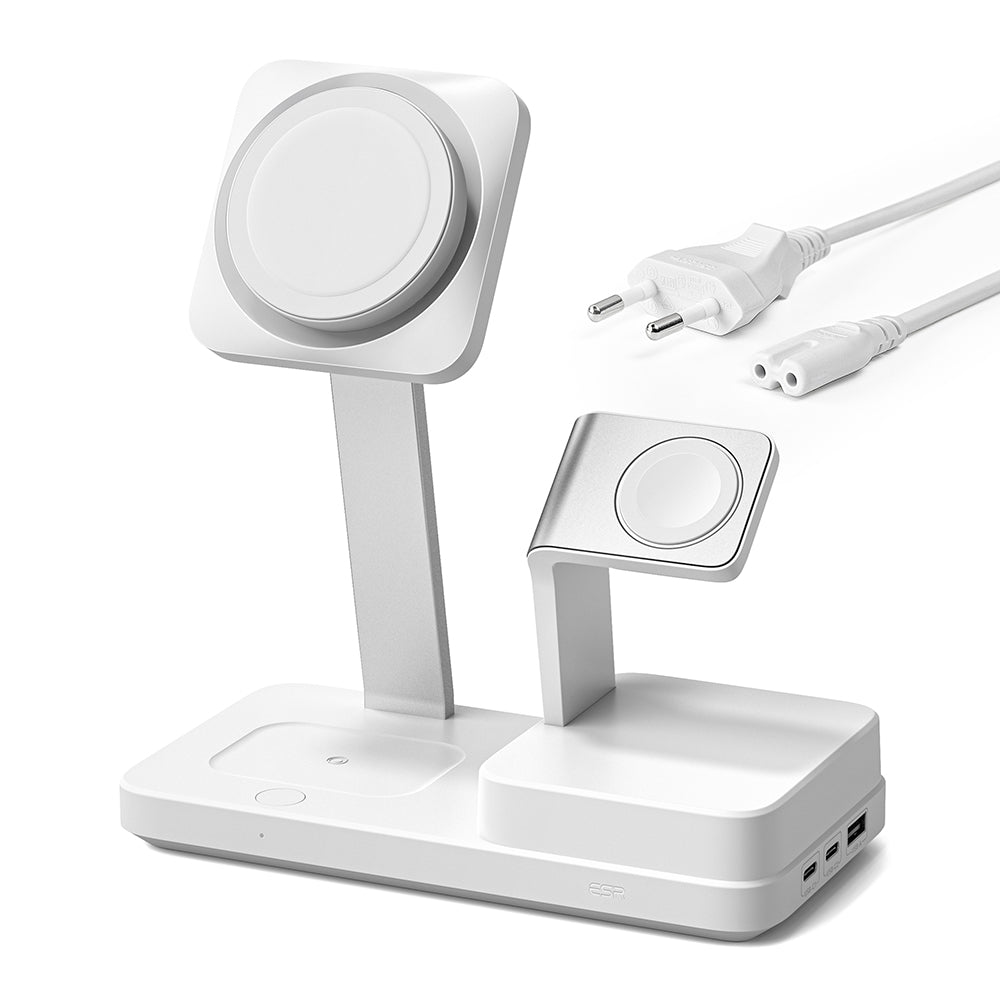 Зарядно устройство ESR CryoBoost QI 6in1, 100W, 2 x USB-A - 1 x USB-C, Бяло