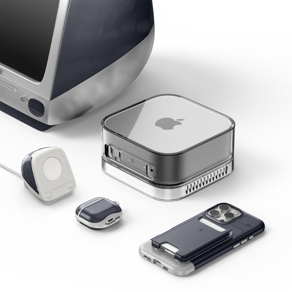 Стойка Spigen C1 Classic за безжично зарядно устройство Apple Watch Series, Сива AMP09340