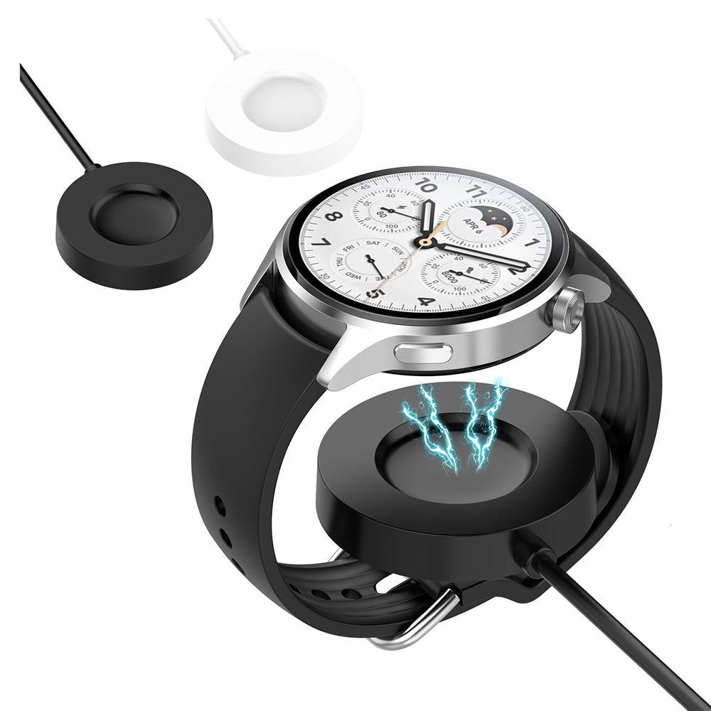 Безжично зарядно устройство Techsuit TXC6 за Xiaomi Watch S1 Pro, USB-A, Черно