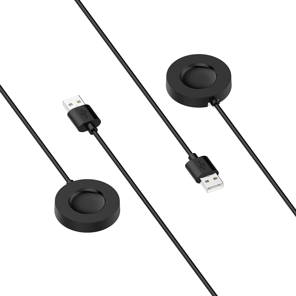 Безжично зарядно устройство Techsuit TXC6 за Xiaomi Watch S1 Pro, USB-A, Черно