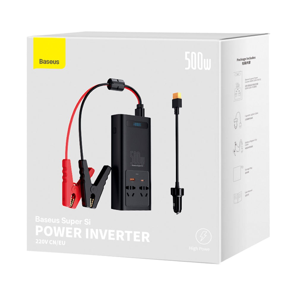 Инвертор за автомобил Baseus, 500W CGNB000101