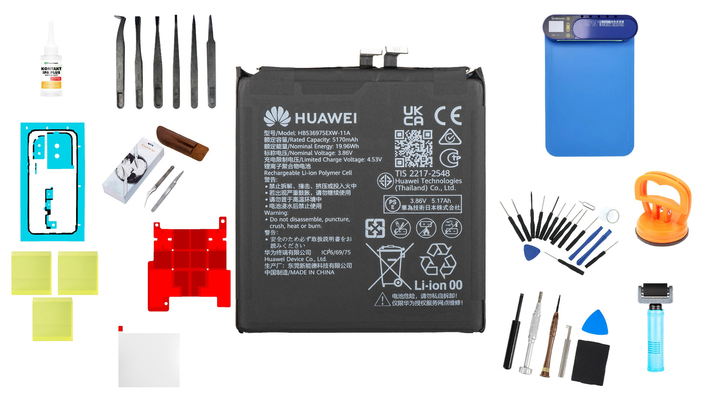 Комплект батерия HB536975EXW-11A за Huawei Pura 80 Ultra Service Pack и специализирани сервизни инструменти