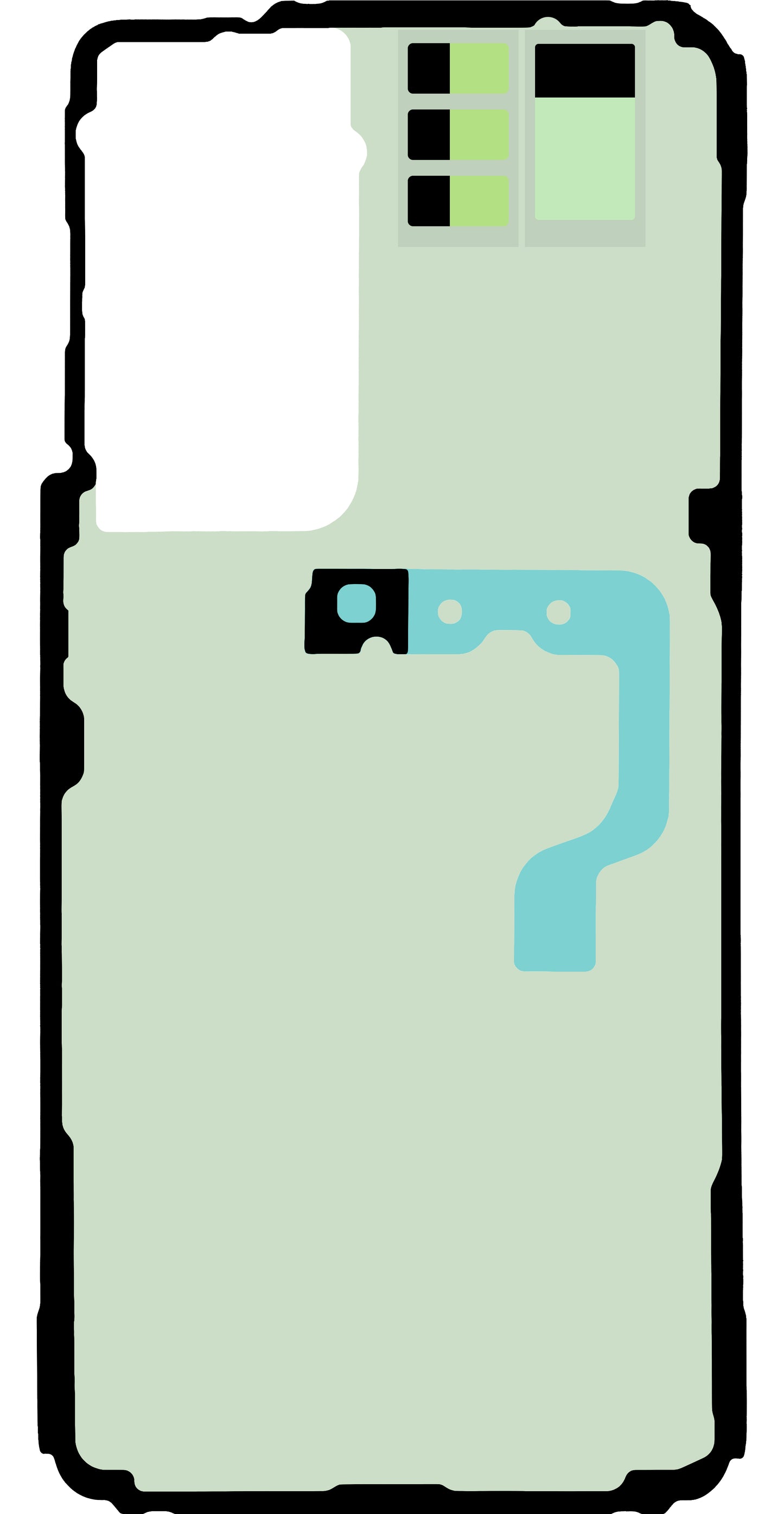 Комплект лепило за капак на батерия Samsung Galaxy S21 5G G991, Service Pack GH82-24549A