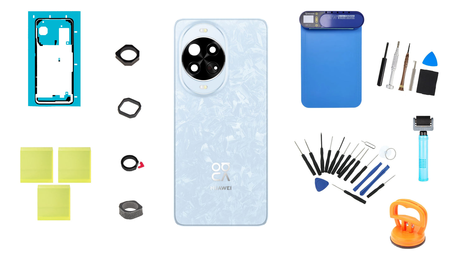 Комплект капак за батерия Huawei nova 14 Pro Crystal Blue Service Pack и специализирани сервизни инструменти