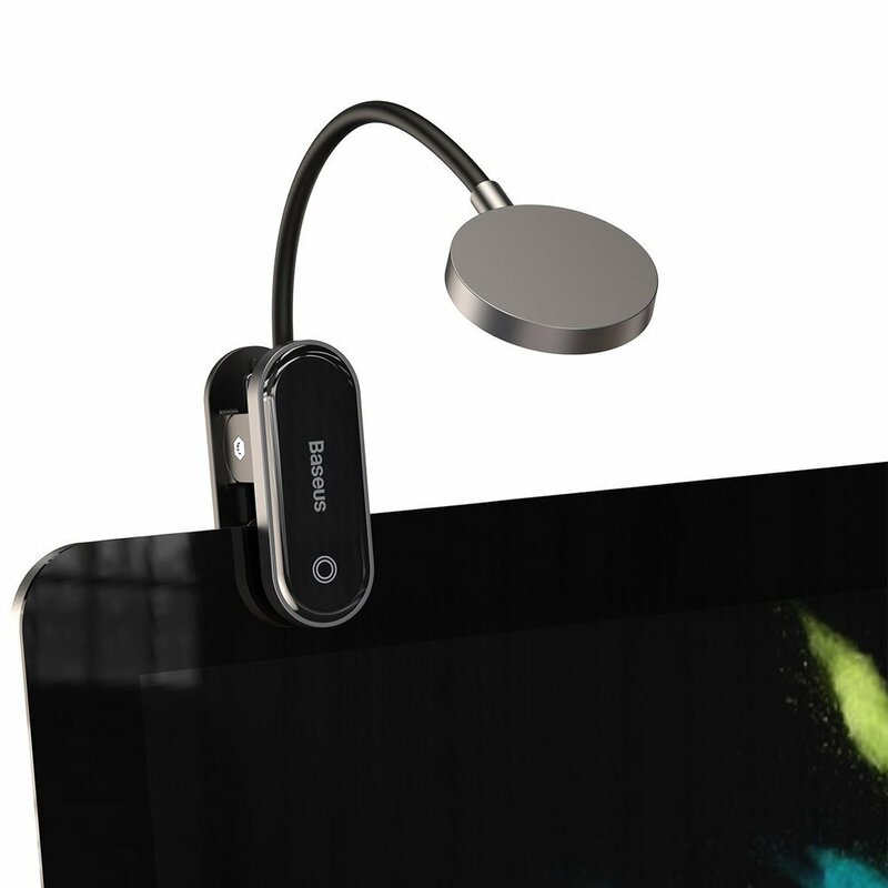 Преносима LED лампа Baseus Comfort Reading Mini Clip, сива DGRAD-0G