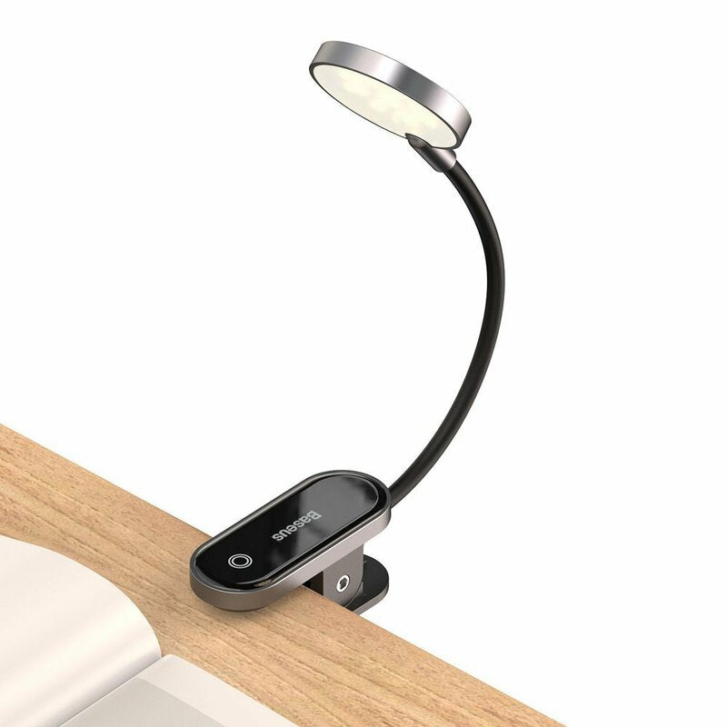 Преносима LED лампа Baseus Comfort Reading Mini Clip, сива DGRAD-0G