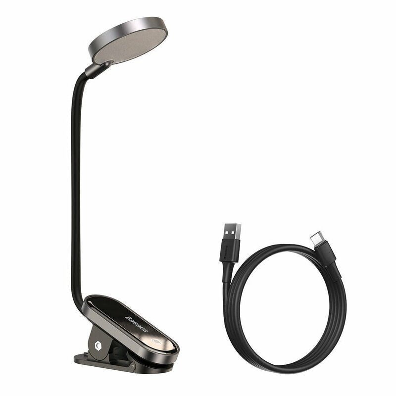 Преносима LED лампа Baseus Comfort Reading Mini Clip, сива DGRAD-0G