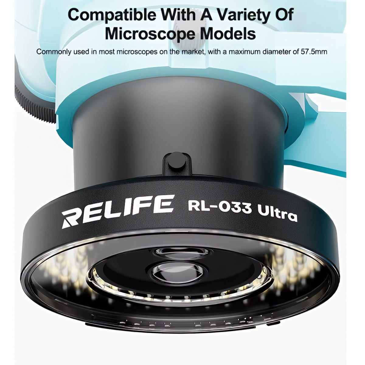 Relife RL-033 Ultra Lamp for Microscope, Black