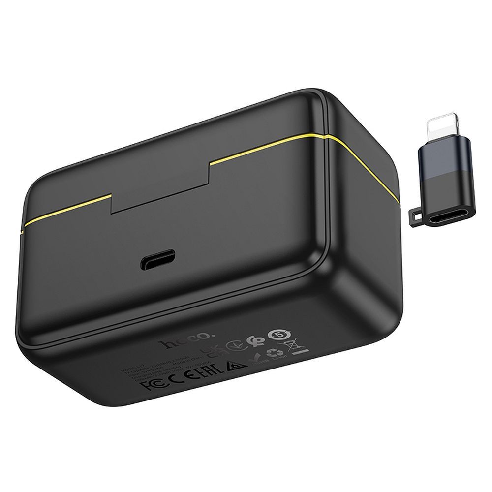 Лавалиер HOCO L17, USB-C / Lightning, Комплект 2 Броя, Черен