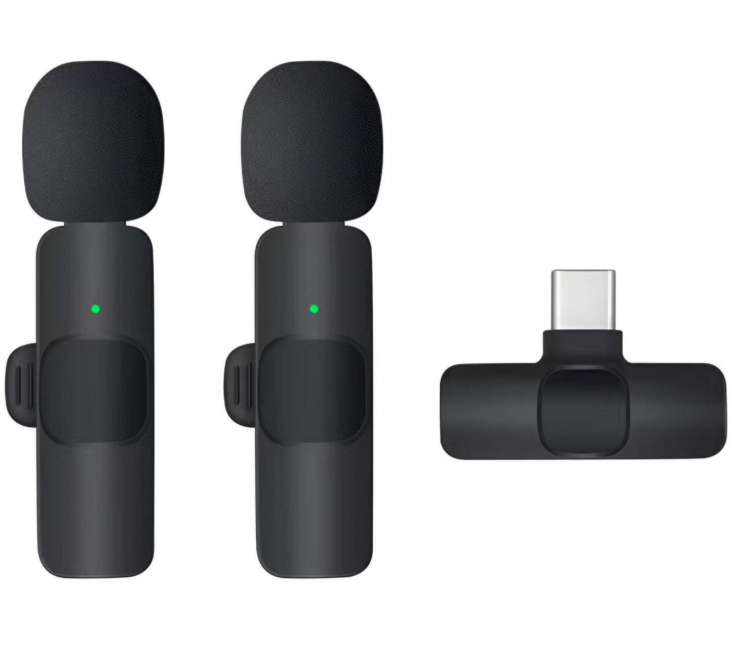 Lавалиера OEM K1, USB-C, комплект 2 броя, черен