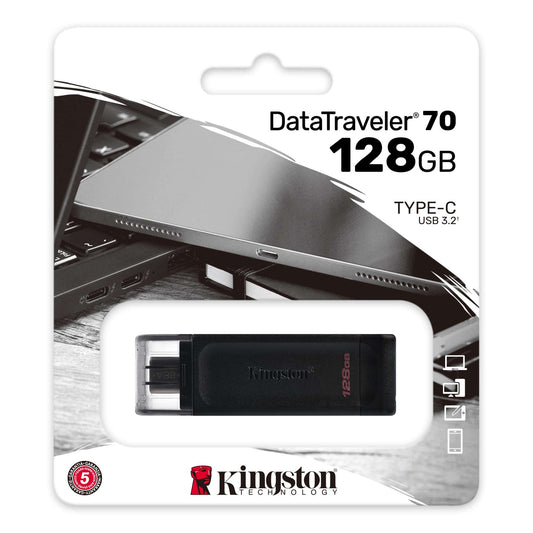 Kingston DT70 USB-C външна памет, 128Gb DT70/128GB