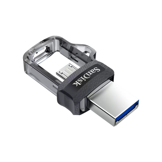 Външна памет USB-A 3.0 / microUSB SanDisk Ultra Dual Drive, 64Gb SDDD3-064G-G46