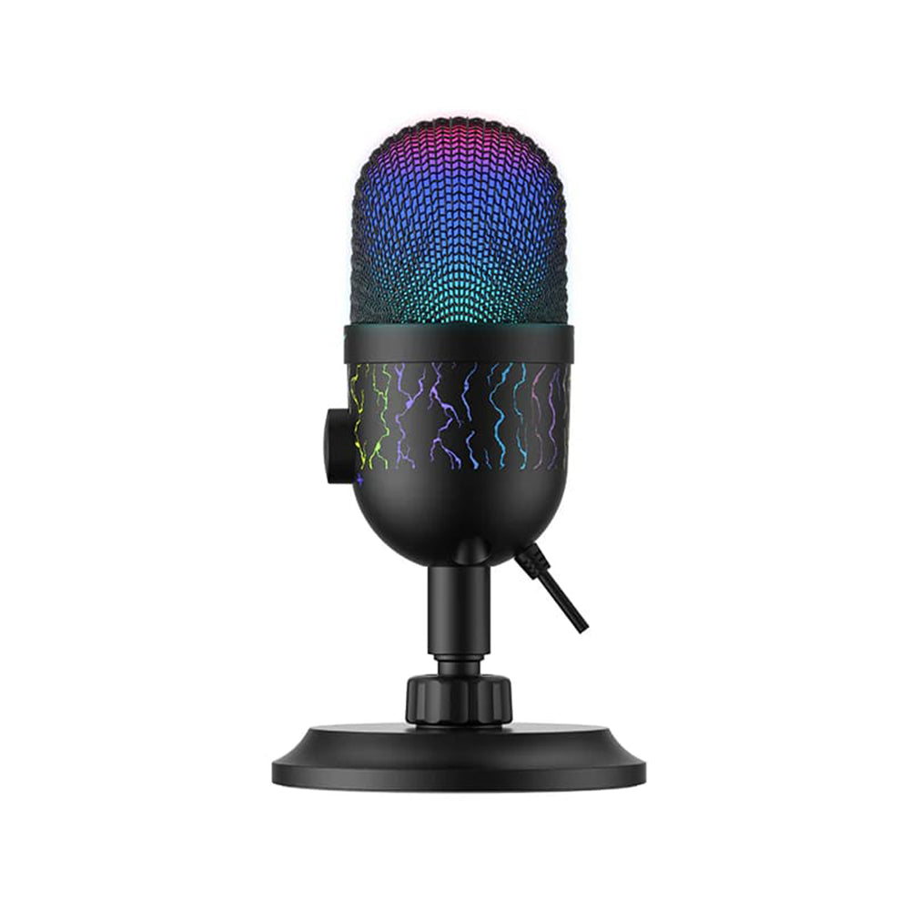 Гейминг микрофон HAVIT GK52, RGB, USB-A, 1.8m, Черен