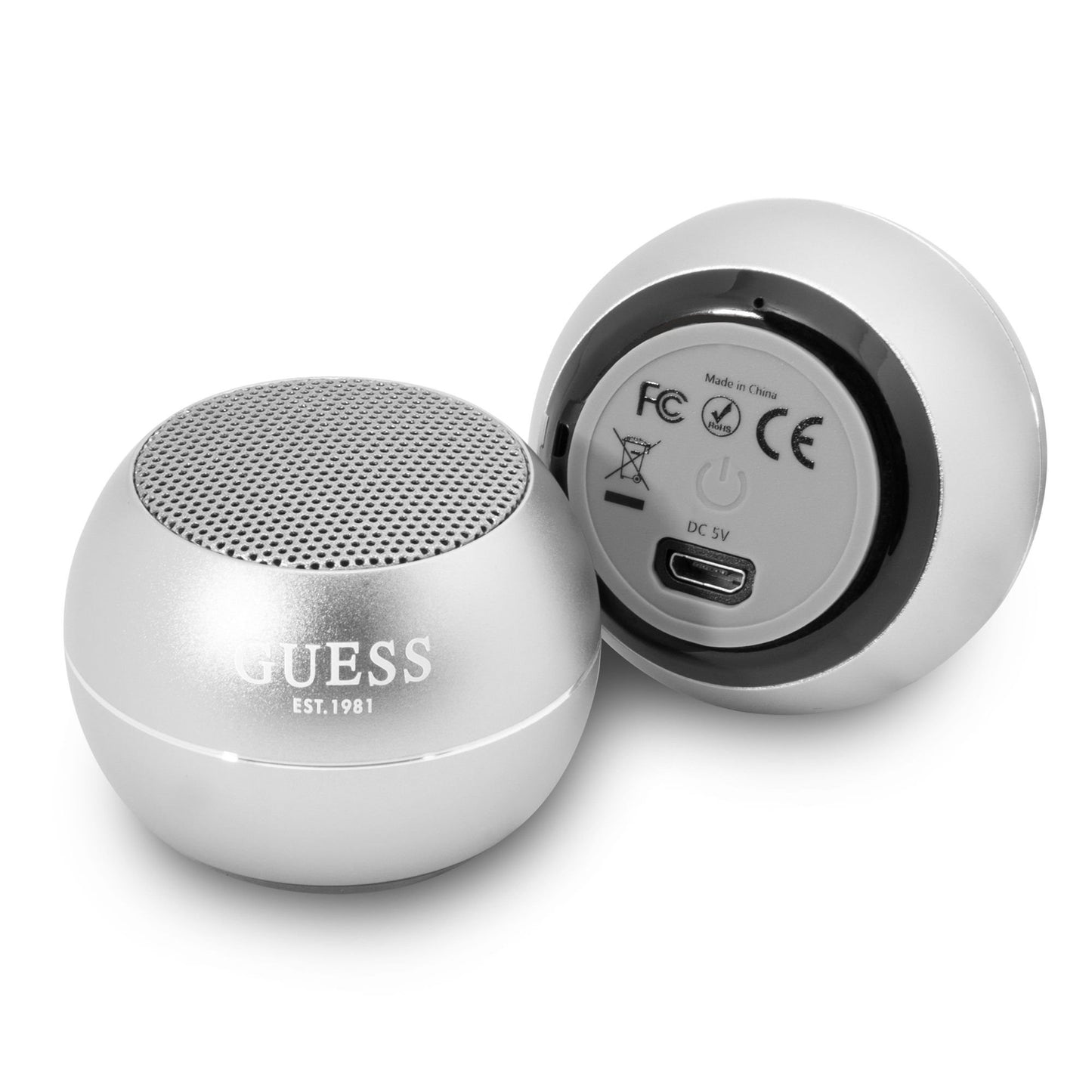 Портативна Bluetooth колонка Guess, 3W, Сребриста