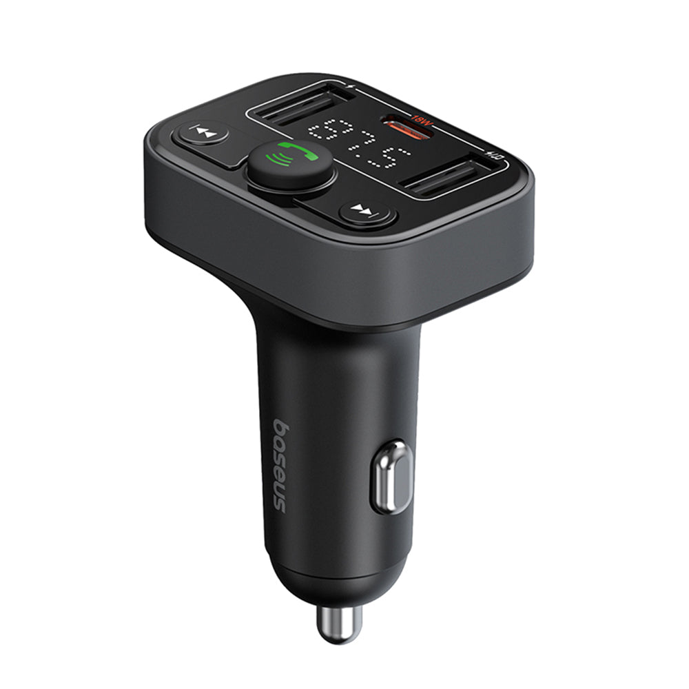 Modulator FM Bluetooth Baseus S-09 Lite, 2 x USB-A - 1 x USB-C C10762300113-00