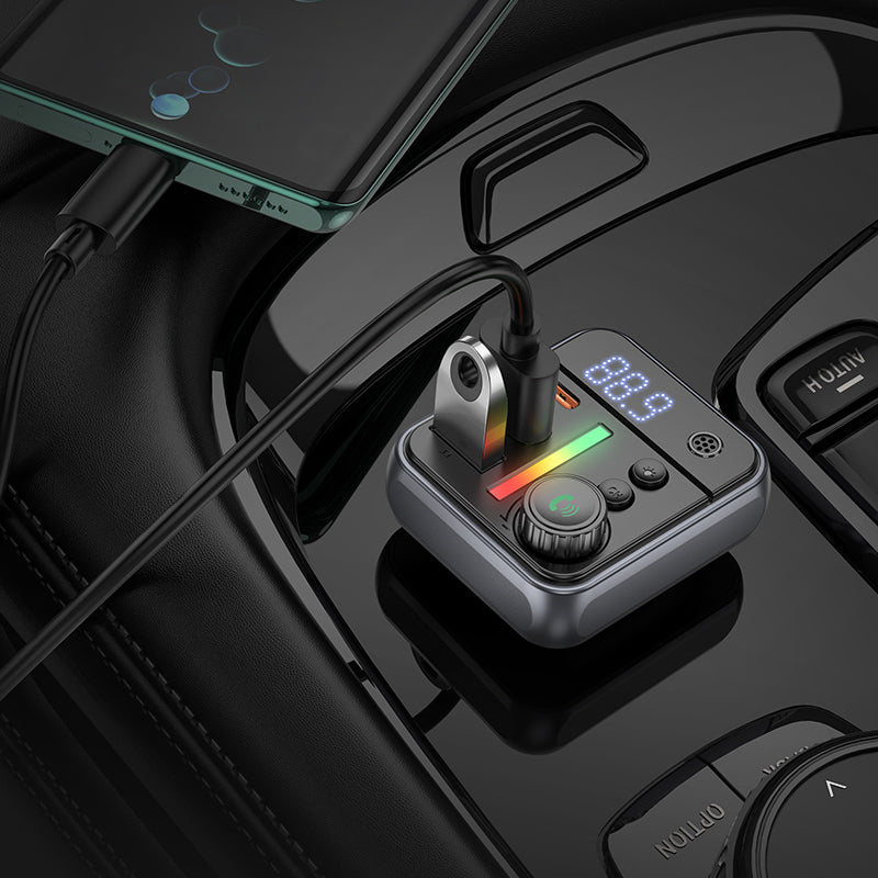 Borofone BC50 Ascenso Bluetooth FM Modulator, 2 x USB-A - 1 x USB-C