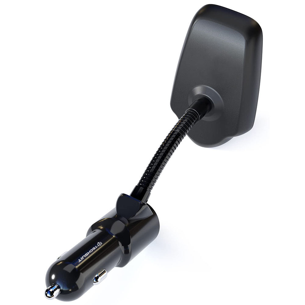 FM Bluetooth модулатор Techsuit MFM4, 1 x USB-A - 1 x 3.5mm - 1 x microSD, Черен