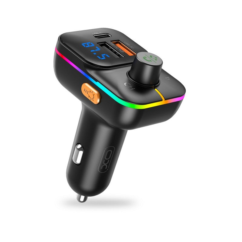 Bluetooth FM модулатор XO Design BCC09, 2 x USB-A - 1 x USB-C - 1 x microSD