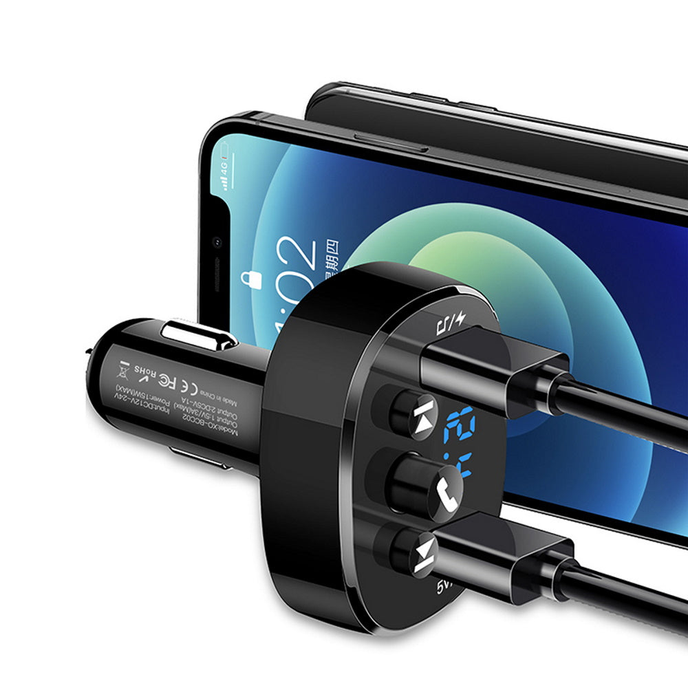 FM модулатор Bluetooth XO Design BCC02, 2 x USB-A