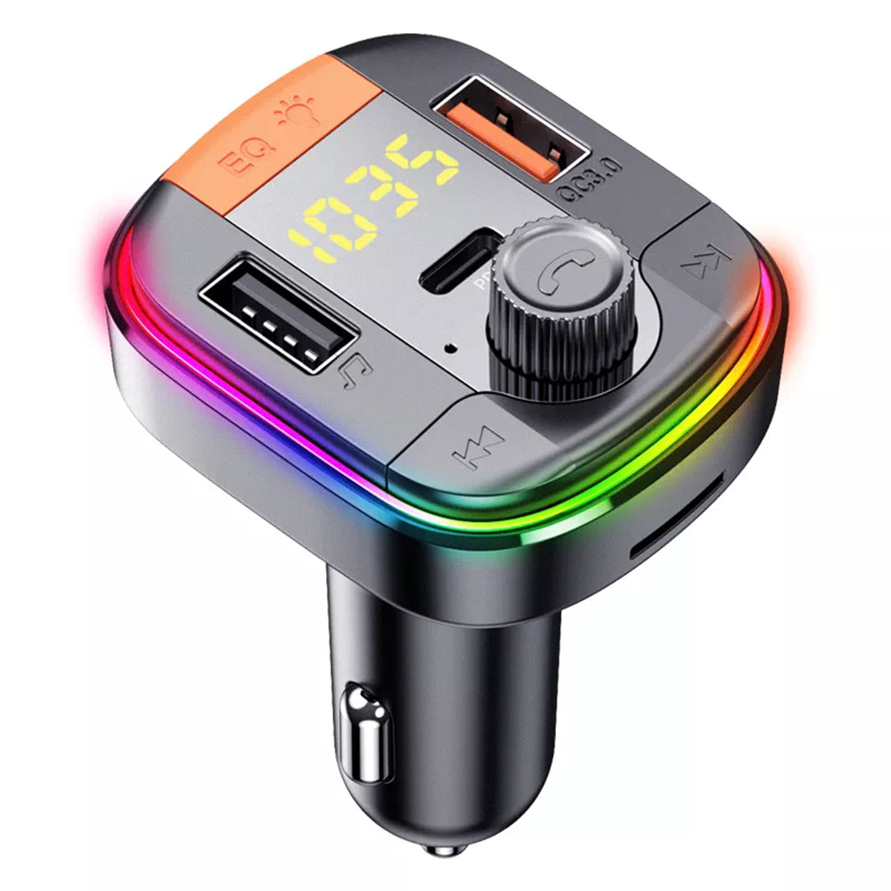 FM Bluetooth Modulator Yesido Y45, 2 x USB-A - 1 x USB-C - 1 x microSD