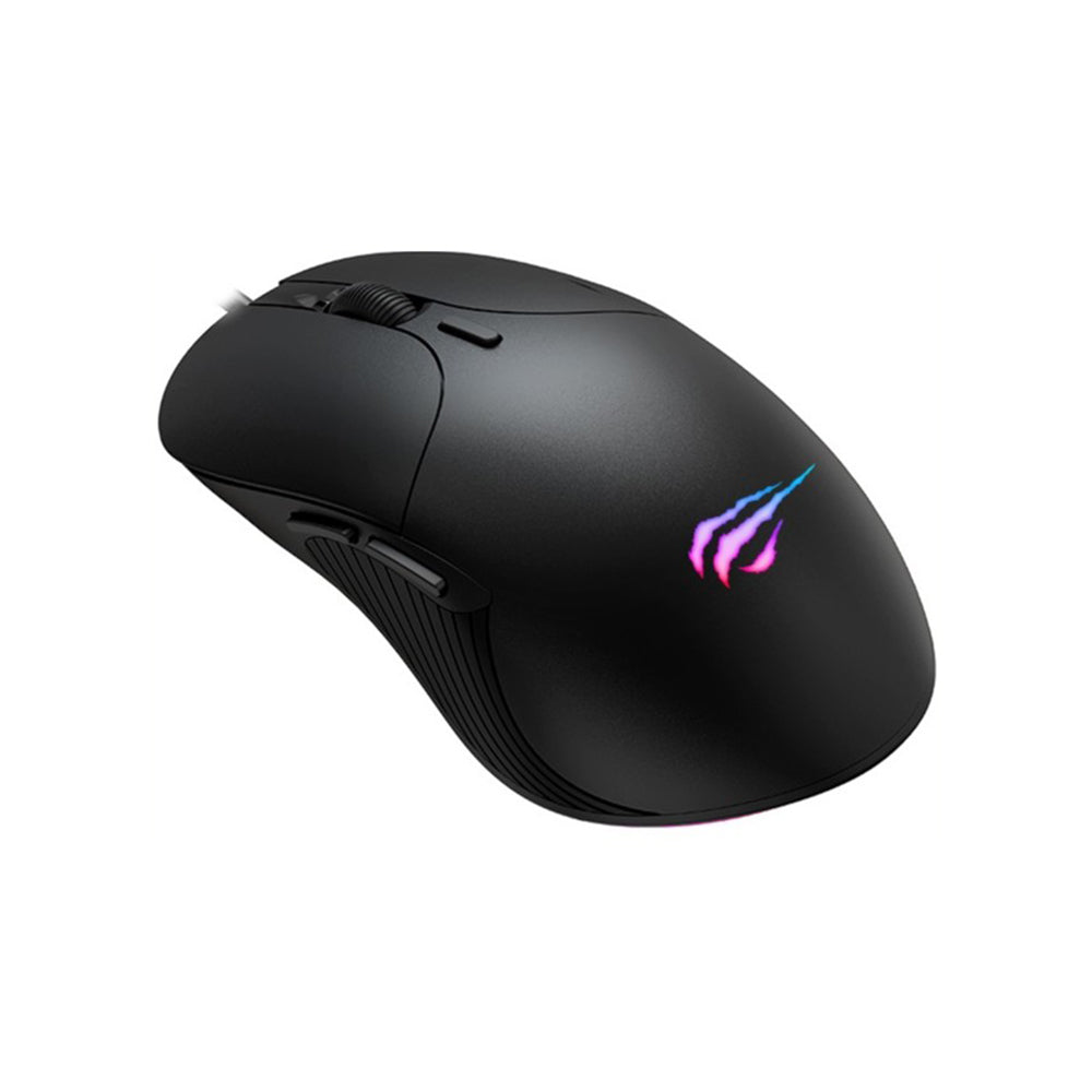 Геймърска мишка с кабел USB HAVIT MS1020WB, RGB, 2400DPI, Черна