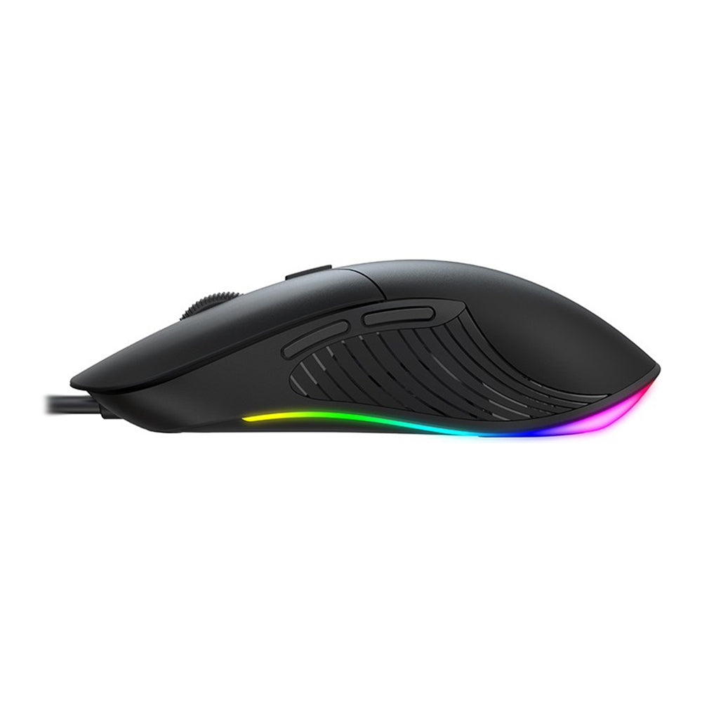 Геймърска мишка с кабел USB HAVIT MS1020WB, RGB, 2400DPI, Черна