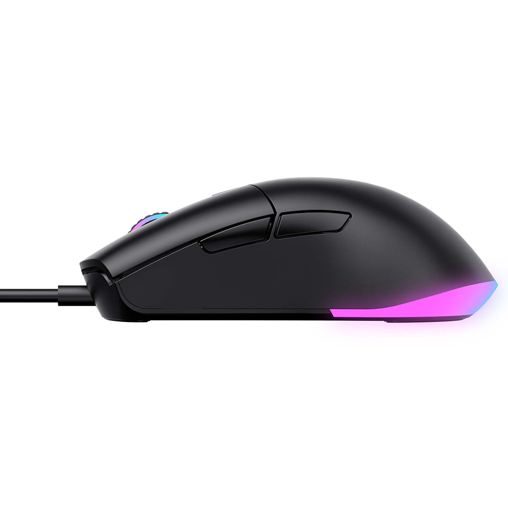 Гейминг мишка с кабел USB HAVIT MS1038, RGB, 1200DPI - 7200DPI, 1.6m, Черен