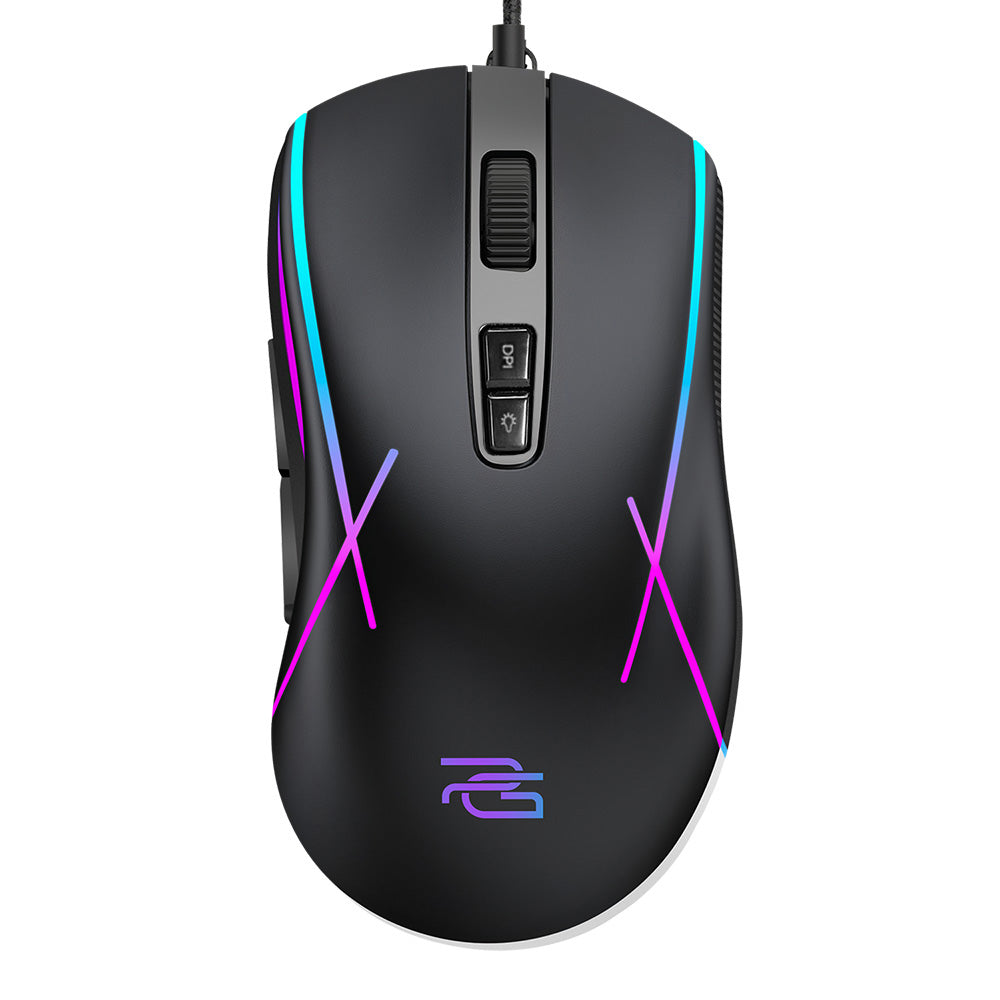 Геймърска мишка с кабел USB Proove Defiant, RGB, 7200DPI, Черна CMDE00000102