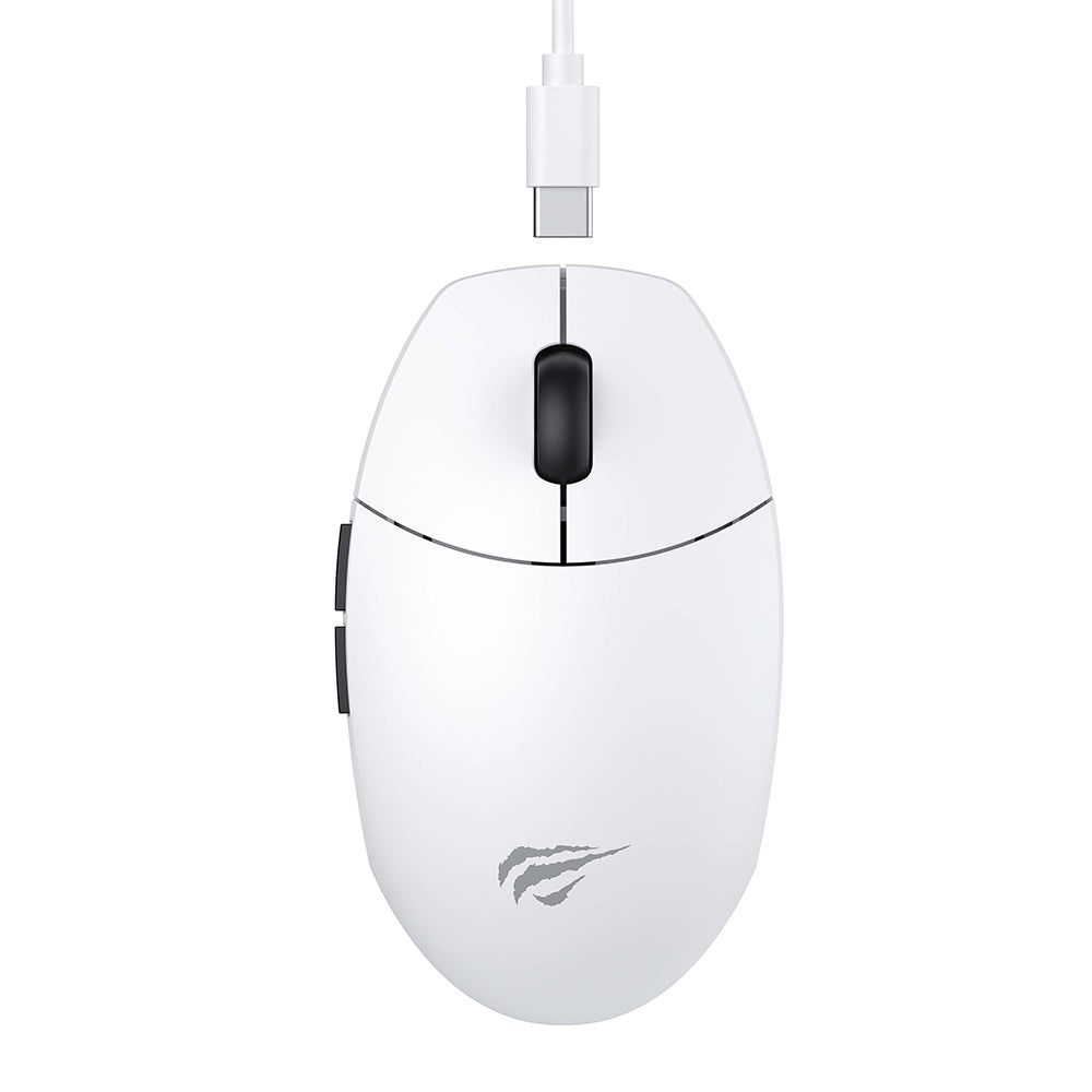Безжична гейминг мишка HAVIT MS1039W, 800DPI - 7400DPI, Бяла