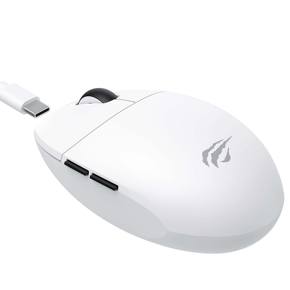 Безжична гейминг мишка HAVIT MS1039W, 800DPI - 7400DPI, Бяла