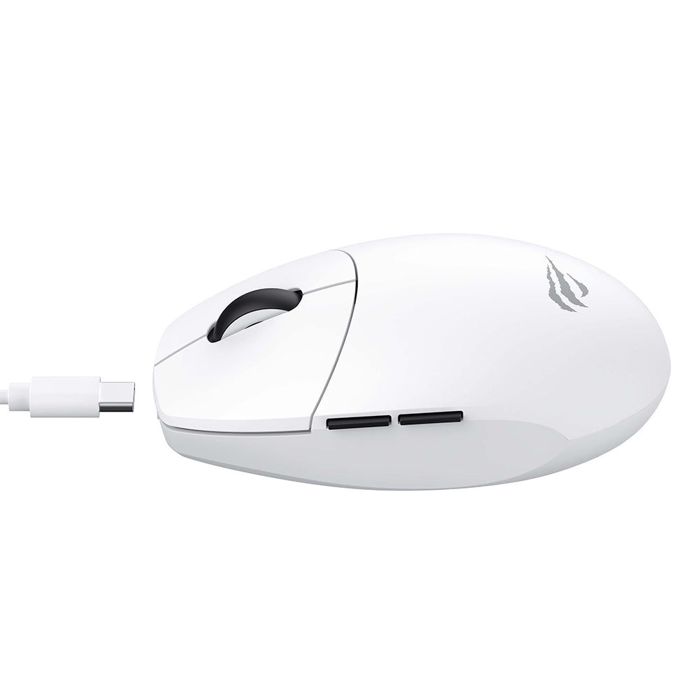 Безжична гейминг мишка HAVIT MS1039W, 800DPI - 7400DPI, Бяла