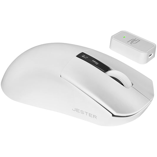 Геймърска безжична мишка Proove Jester, 800DPI - 26000DPI, OLED дисплей, Бяла WMJS00022002