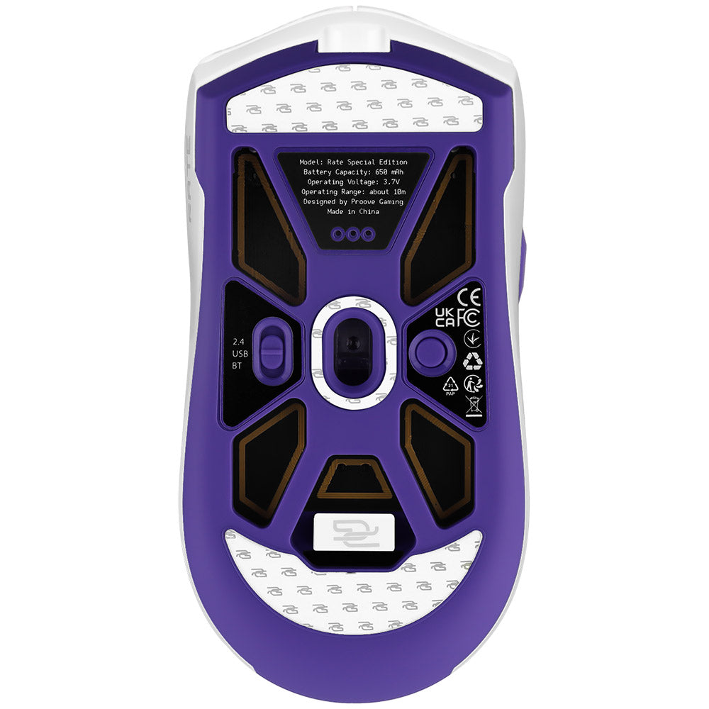 Гейминг мишка безжична Proove Rate Special Edition, 800DPI - 12000DPI, Бяла CMRTWRS03002