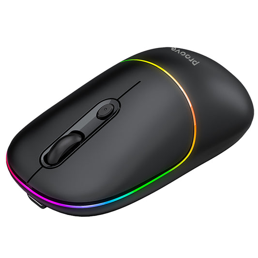 Безжична мишка Proove Blink, RGB, 800DPI - 1600DPI, BT / Wi-Fi, Черен WMBL00002001