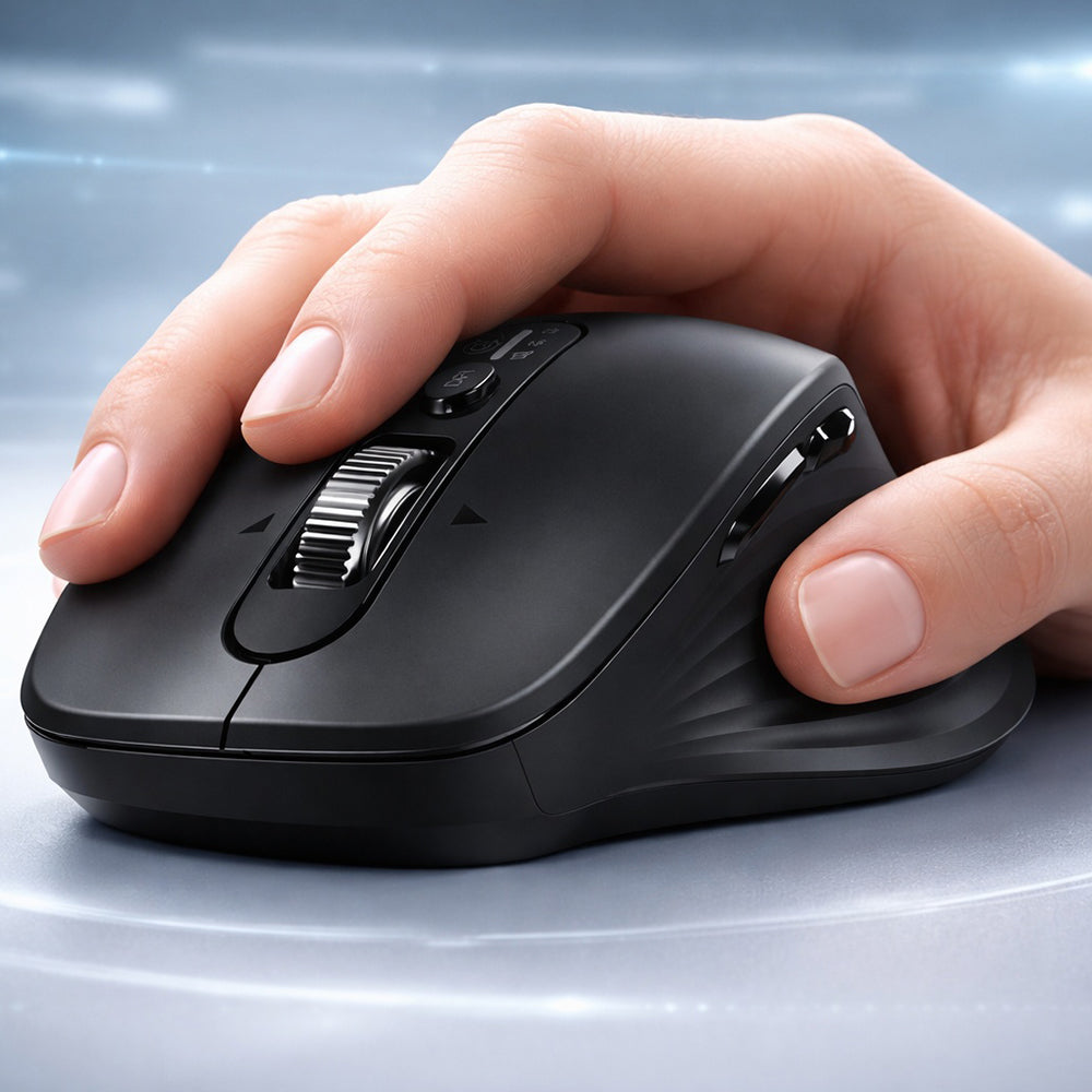 Безжична мишка UGREEN M752 (75498B), 5000DPI, BT / Wi-Fi, Черна