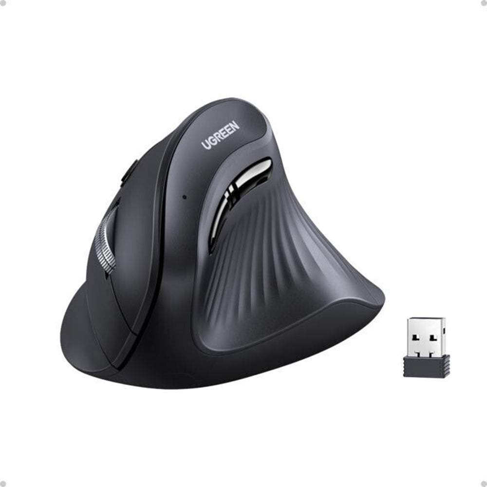 Безжична мишка UGREEN MU008, 4000DPI, BT / Wi-Fi, Черен