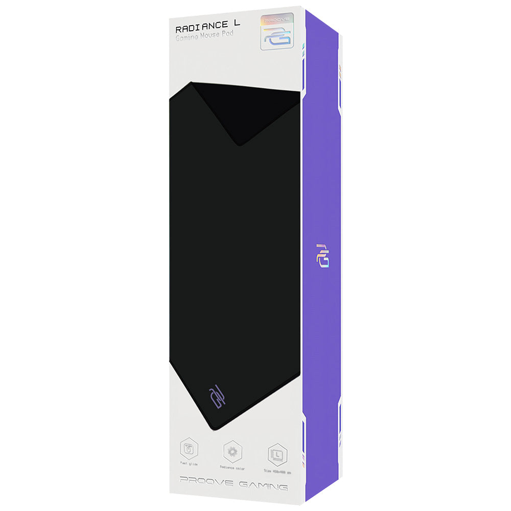 MousePad Proove Radiance, 450mm x 400mm x 3mm, Черен MPRD00200001