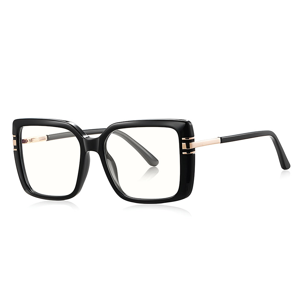 Techsuit 2270 Women's Computer Glasses, Anti-Blue Light, Black
