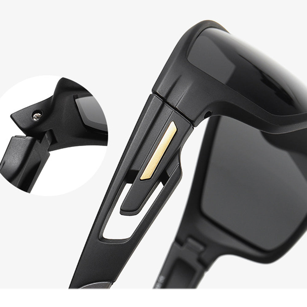 Унисекс очила за колоездене Techsuit 201910, поляризирани, черно-червени