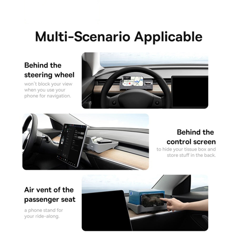 Органайзер за автомобил с четец за карти ETC Baseus T-Space за кола Tesla C20251301811-00