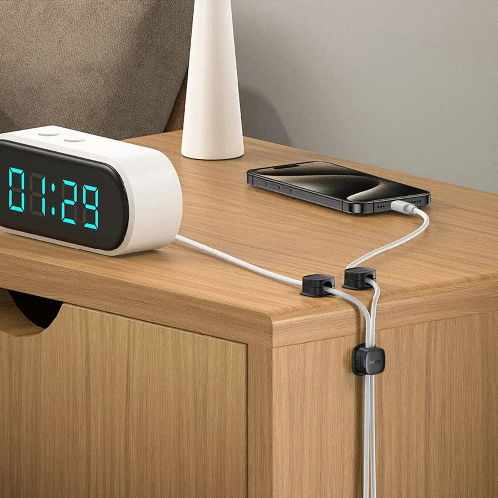 Организатор за кабели Baseus Lite Magnetic, Комплект 3 Броя, Бял B01331106211-00