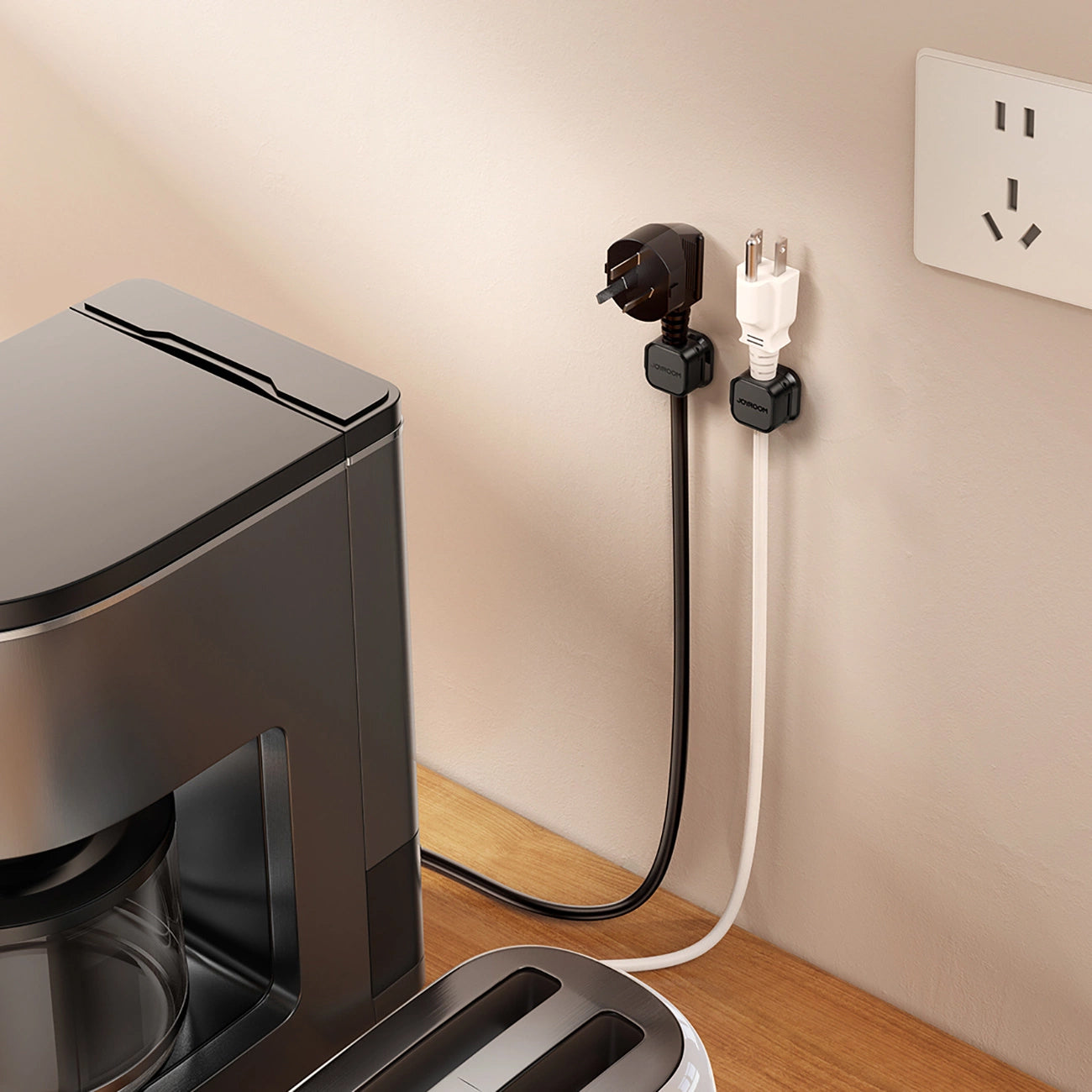 Органайзер за кабели Joyroom JR-ZS368, Комплект 3 броя, Черен