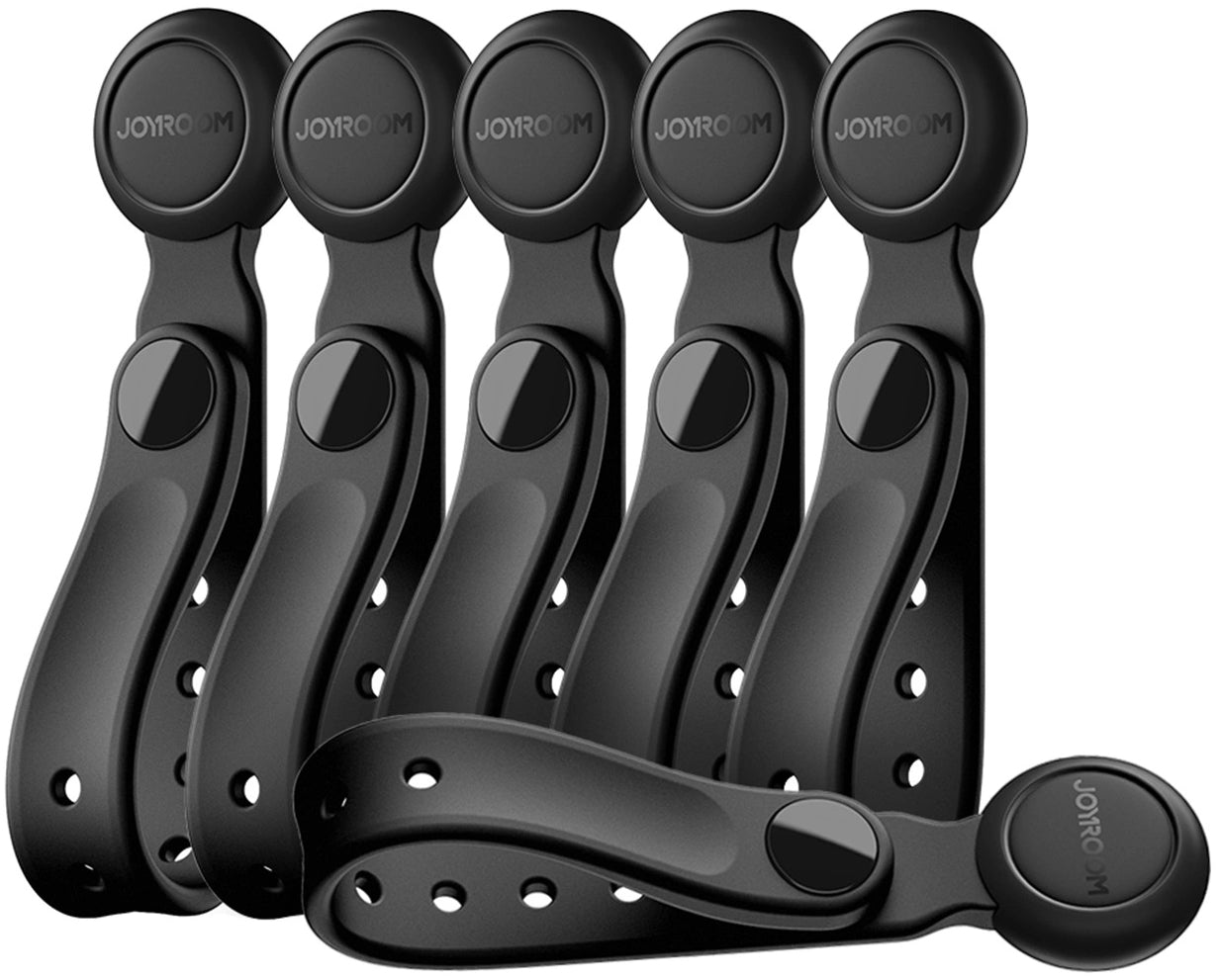 Организатор за кабели Joyroom JR-ZS422, Магнитен, Комплект 6 Броя, Черен