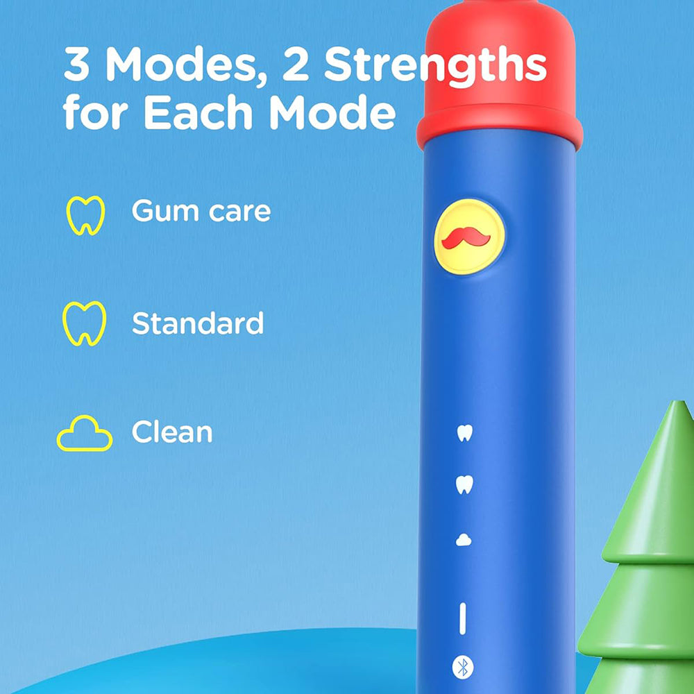Електрическа четка за зъби Bitvae BVK7S Kids, Синьо-Червена
